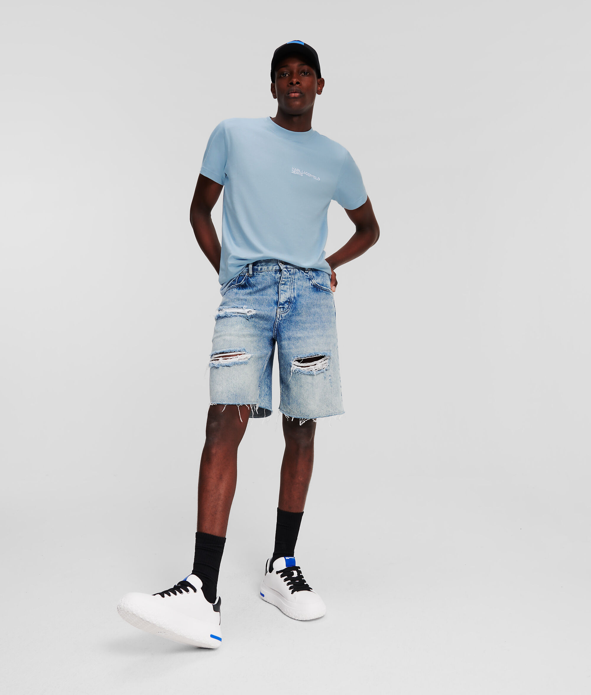 (image for) Amazing KLJ Distressed Denim Shorts